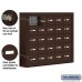 Salsbury Cell Phone Storage Locker - 5 Door High Unit (5 Inch Deep Compartments) - 25 A Doors - Bronze - Surface Mounted - Master Keyed Locks